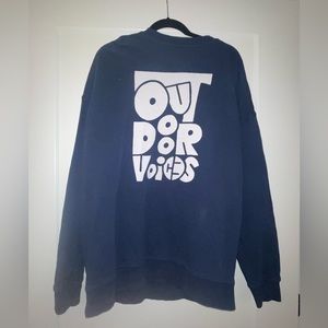 Navy Outdoor Voices Sweatshirt